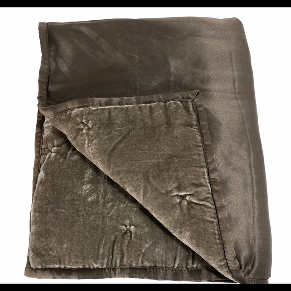 Opalhouse STANDARD Smoke Brown Velvet Pillow Sham - Picture 2 of 7